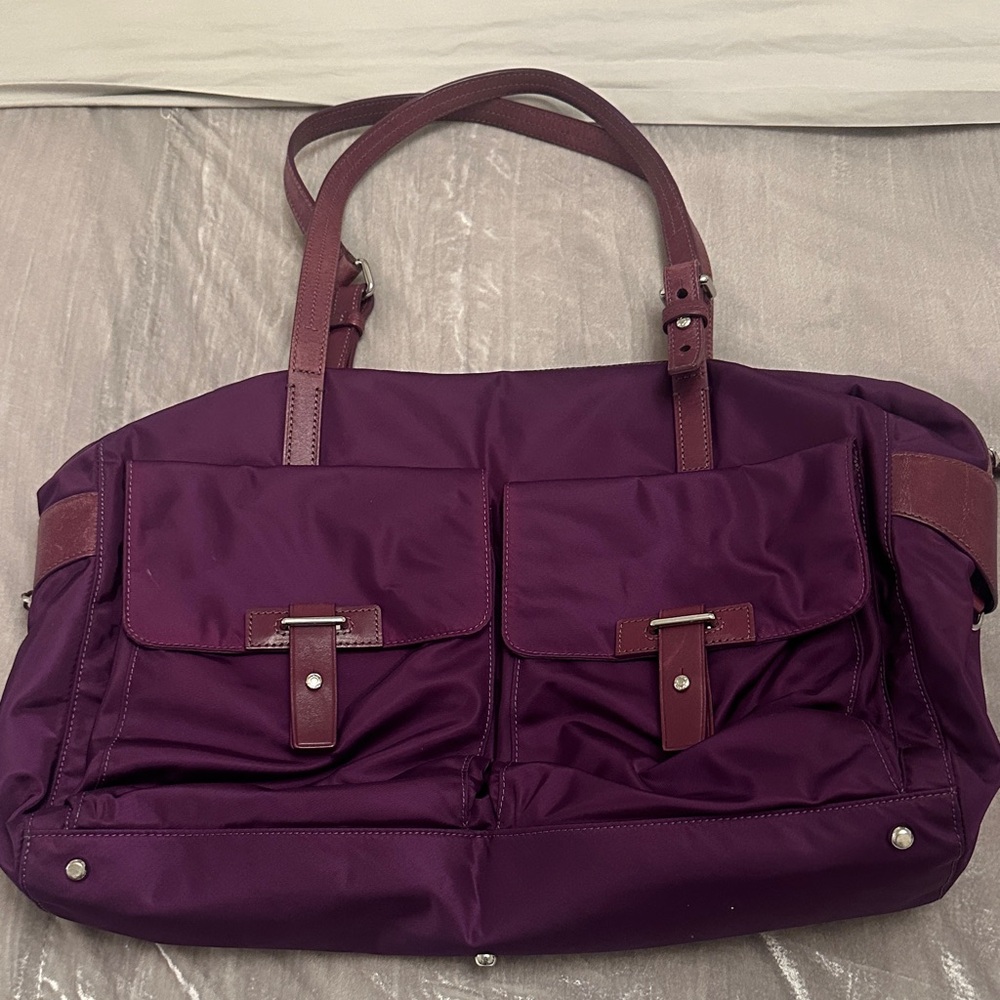 Plum Tumi Carry-On Tote Ideal for Travel